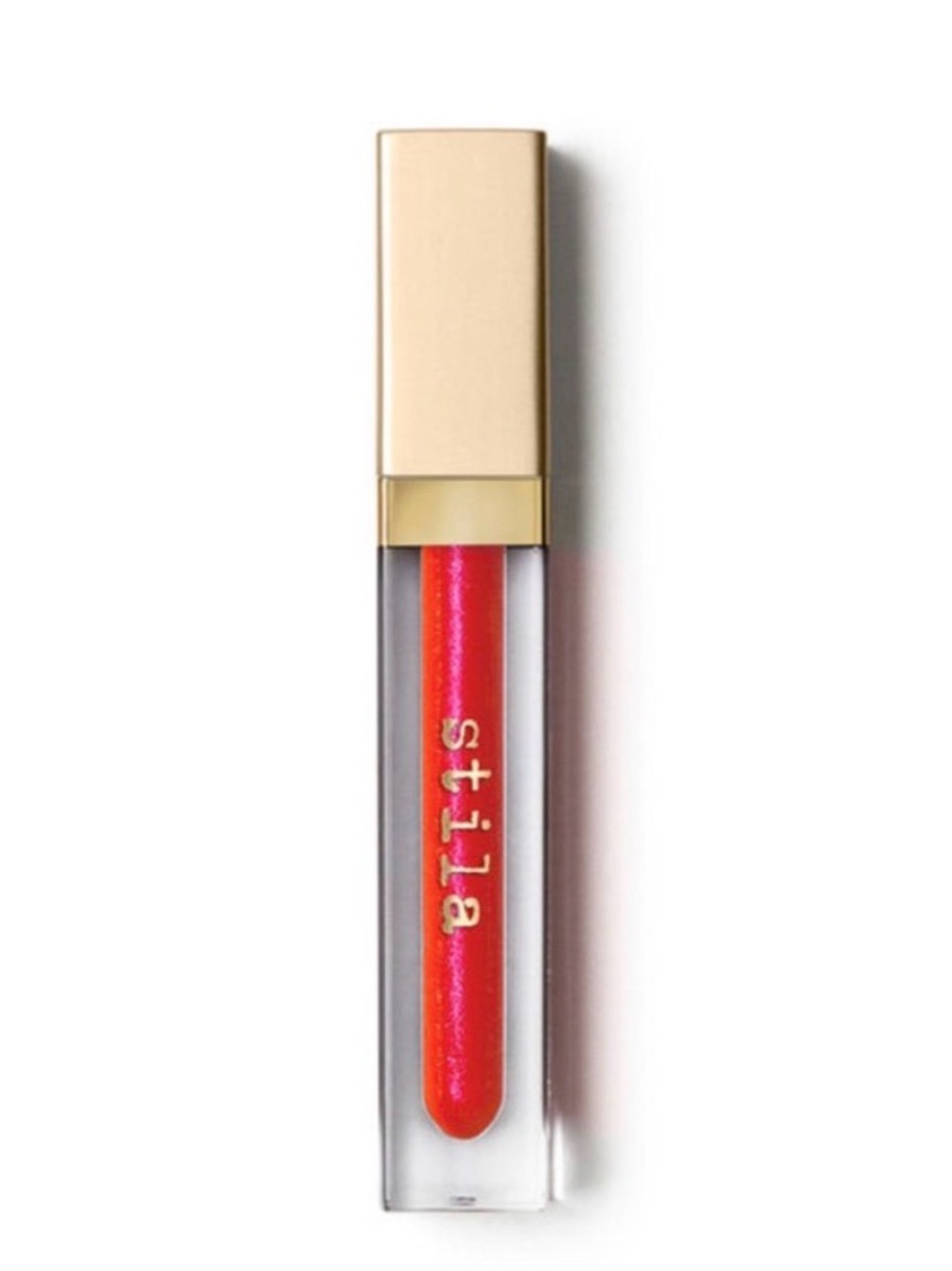 Stila Beauty Boss Lip Plumping Gloss, in Empowering red, NIB